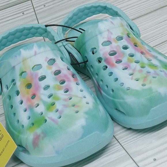 Joybees Kids Active Clog Aqua Washed Tie Dye Toddler  US 8/9 - Picture 5 of 8